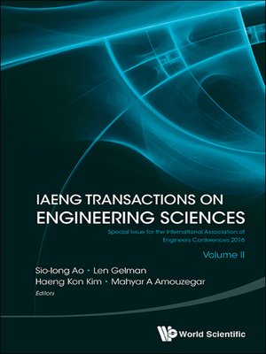 cover image of Iaeng Transactions On Engineering Sciences